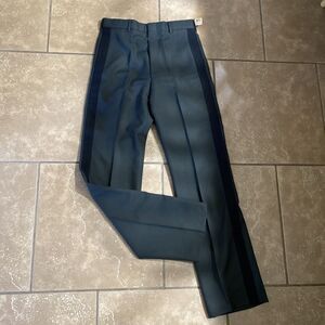 US Army Mens Dress Trouser Officer Pants Green Black Stripe 32 X 34 PATRIOT